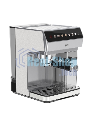 Кофеварка рожковая BQ CM7004 стальной, исп. кофе - молотый, 1,6 л, 1450 Вт, 20 бар