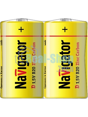 Элемент питания Navigator NBT-NS-R20-SH2, 1.5 В