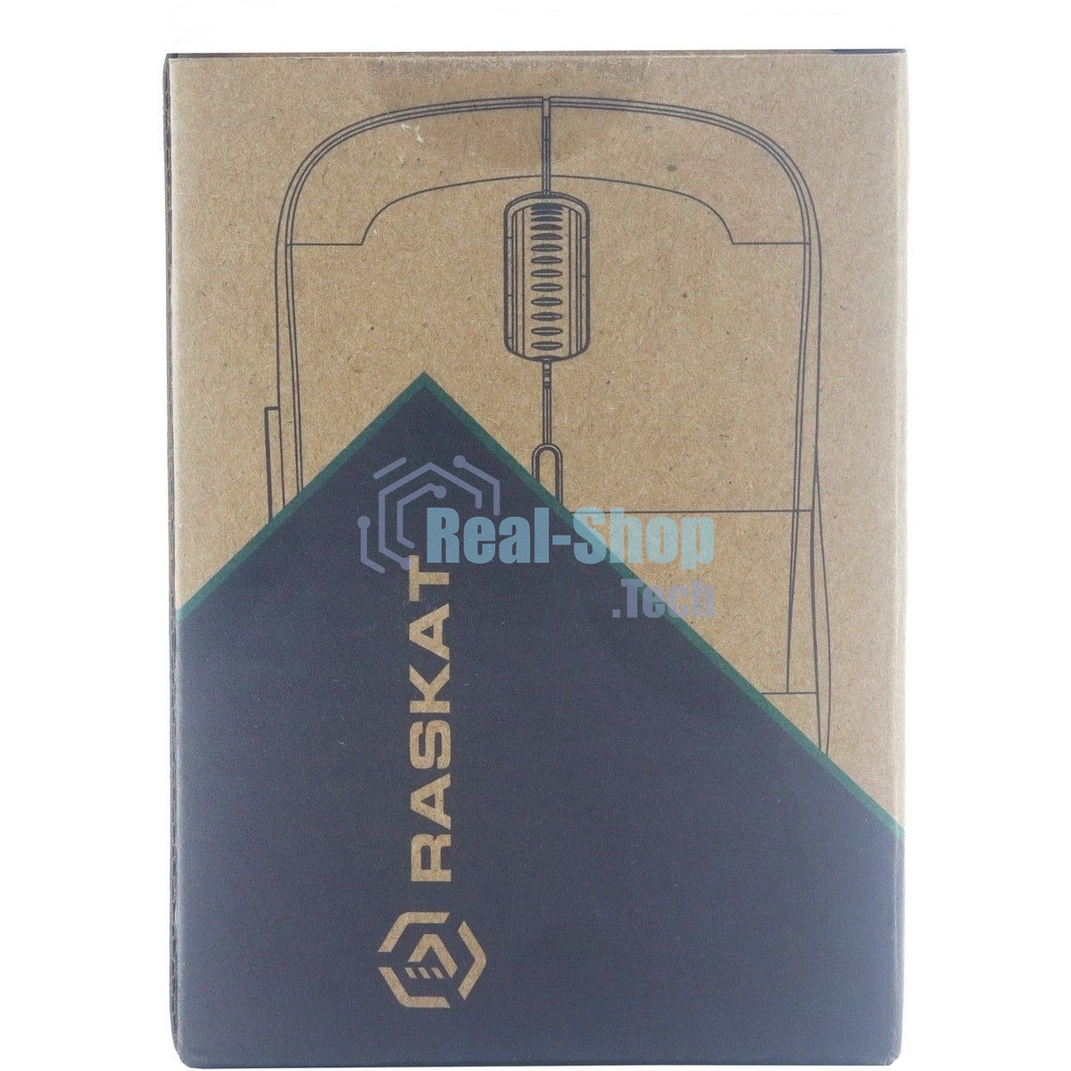 Мышь беспроводная Raskat M006W черный, 1600 dpi, радиоканал, USB, кнопки - 6