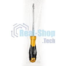 Отвертка шлицевая Deli DL6351251 5х125мм CR-V, Двухкомпонентная ручка. Хромированная