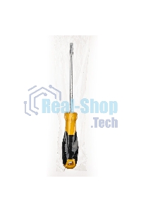 Отвертка шлицевая Deli DL6351251 5х125мм CR-V, Двухкомпонентная ручка. Хромированная