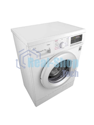 Стиральная машина LG F1296CDS0X белый, загрузка фронтальная 6 кг, 1200 об/мин, класс B
