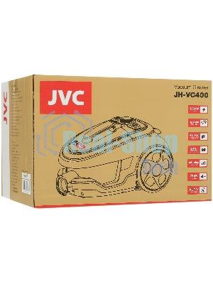 Пылесос JVC JH-VC400 серый, 320/1800 Вт, уборка сухая, пылесборник контейнер, 2.5 л.