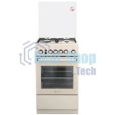 Плита Газовая De Luxe 5040.40г (кр) ЧР-016 бежевый (стеклянная крышка) реш.чугун Плита Газовая De Luxe 5040.40г (кр) ЧР-016 бежевый (стеклянная крышка) реш.чугун