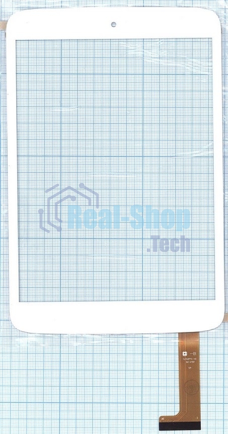 Сенсорное стекло (тачскрин) OLM-080A0241-PG. белое