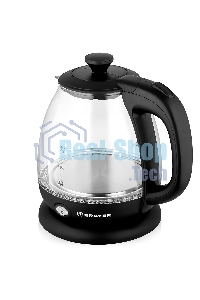 Чайник электрический BRAYER BR6106, 1100 Вт, 1 л, стеклянный, автоотключение, подсветка, черный