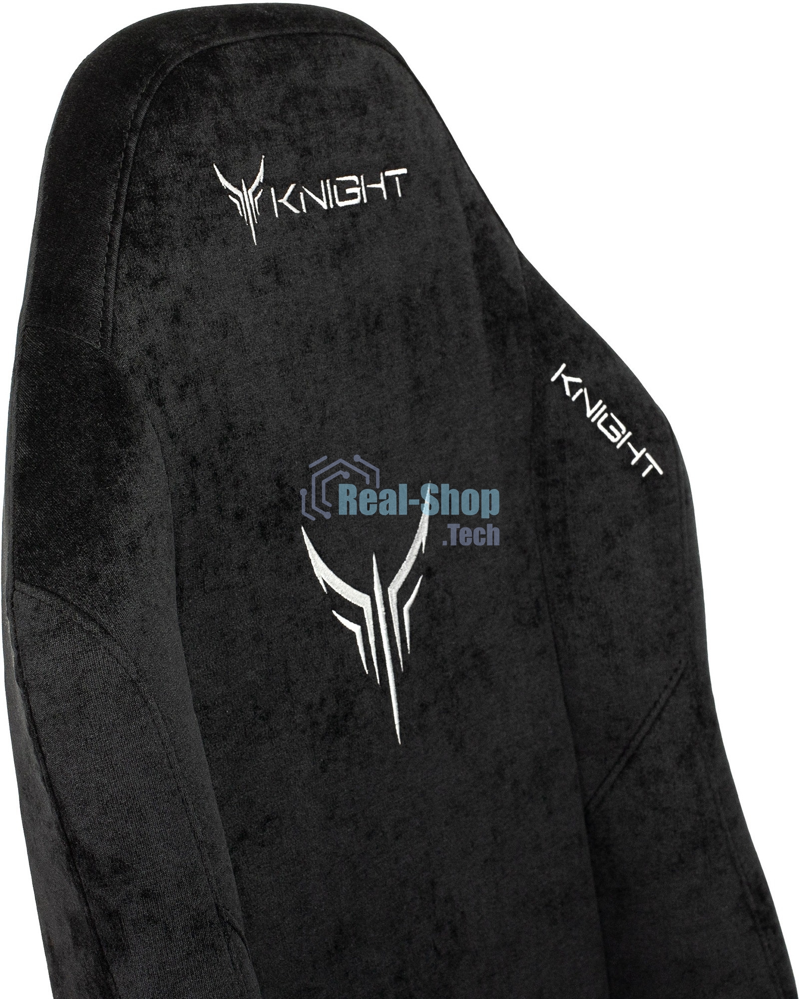 Кресло игровое Бюрократ Knight N1 Fabric черный Light-20, с подголов. крестовина металл