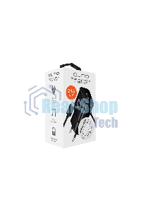 Сетевое зарядное устройство Qumo Energy (Charger 0024) 2.1A, встроенный кабель MicroUSB, черный