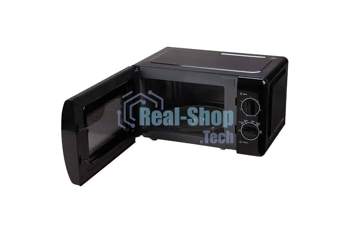 Микроволновая печь ENERGY EMW-20704 черный, 20 л, 700 Вт, переключатели - поворотный механизм