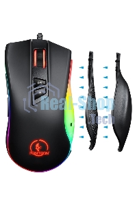 Мышь проводная Jet.A Panteon PS88 черный, 6200 dpi, USB, кнопки - 9