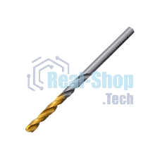 Сверло спиральное по металлу Denzel 4 x 75мм, Р6М5, Golden Tip
