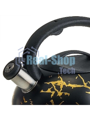 Чайник для плиты ALPENKOK AK-538 из нерж.стали 3л,со свистком,индукционное дно