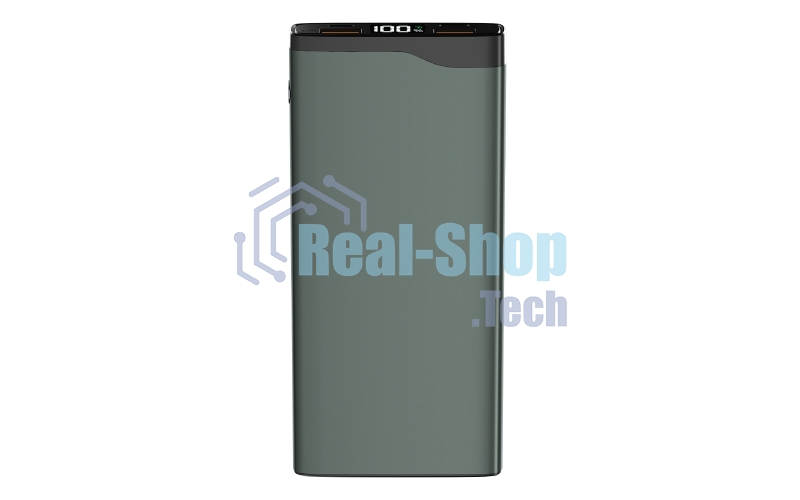 Портативный аккумулятор OLMIO QL-10, 10000mAh, 22.5W, QuickCharge3.0/PowerDelivery, LCD, серый