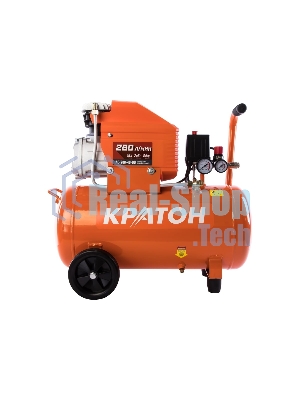 Компрессор КРАТОН AC-280-40-D Dпрямой 220В 2000Вт 280л/мин ресивер40л 32кг
