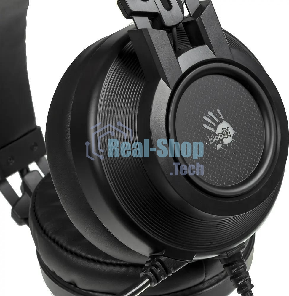 Гарнитура проводная с микрофоном A4 Bloody G525 черный 2м мониторные оголовье (G525 BLACK)