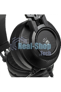 Гарнитура проводная с микрофоном A4 Bloody G525 черный 2м мониторные оголовье (G525 BLACK)