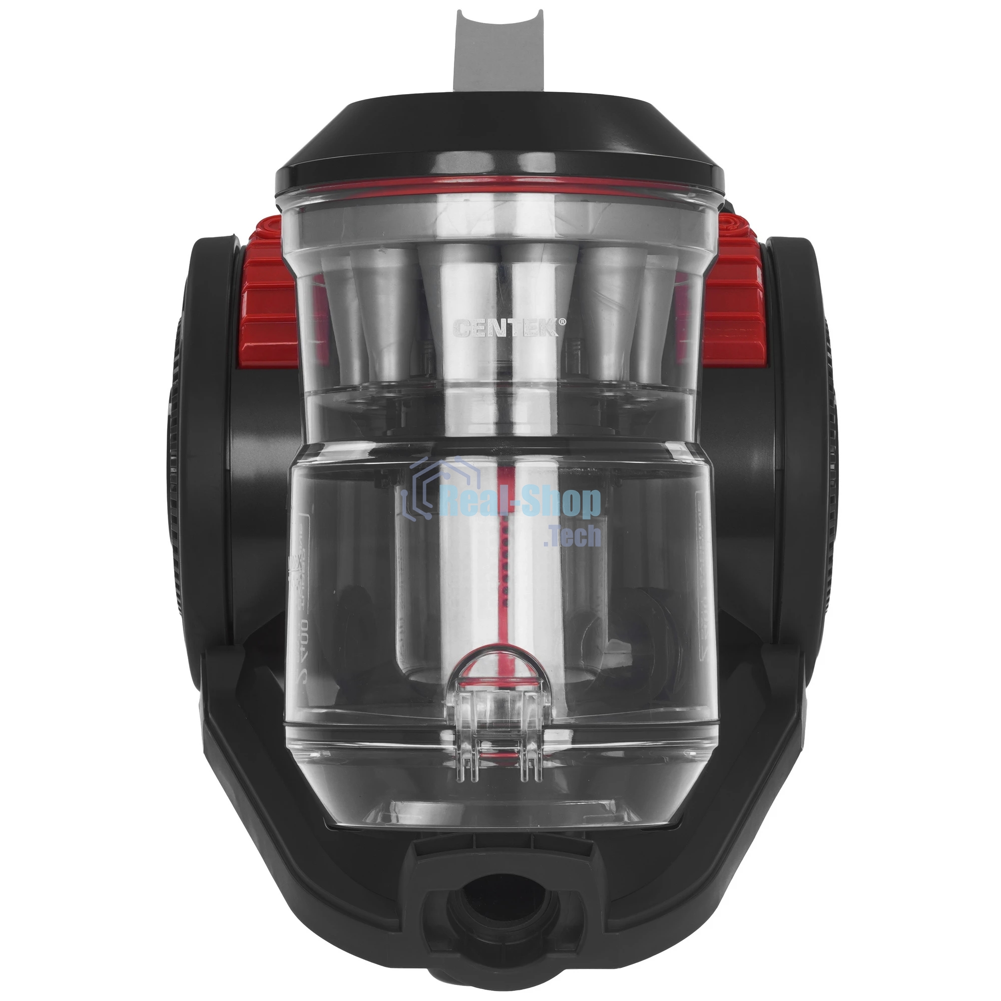 Пылесос Centek CT-2523 черный/красный, 420/2400 Вт, уборка сухая, пылесборник контейнер 3.5 л