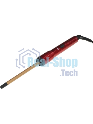Щипцы для завивки волос Sinbo SHD 7077 красный/золотистый, 10 мм, 200 °C, 1 режим
