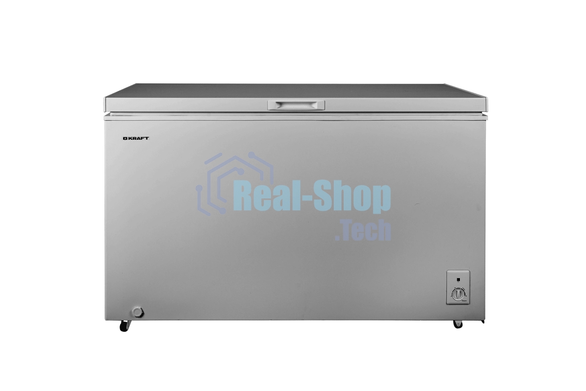 Морозильный ларь Kraft BD(W)-460SRX серебристый, 422л