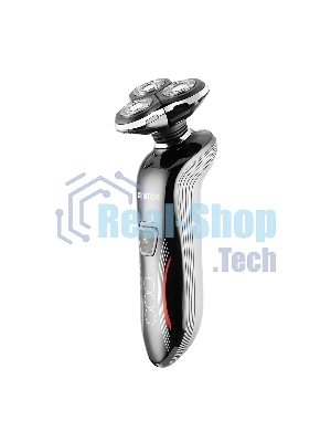 Электробритва Centek CT-2159 (черн/хром) 3 плавающие головки, аккумулятор+работа от сети, Li-Ion600мА·ч