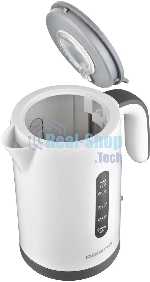 Чайник электрический Polaris PWK 1220C Water Way Pro 1.2л. 2200Вт белый корпус: пластик (PWK 1220C)