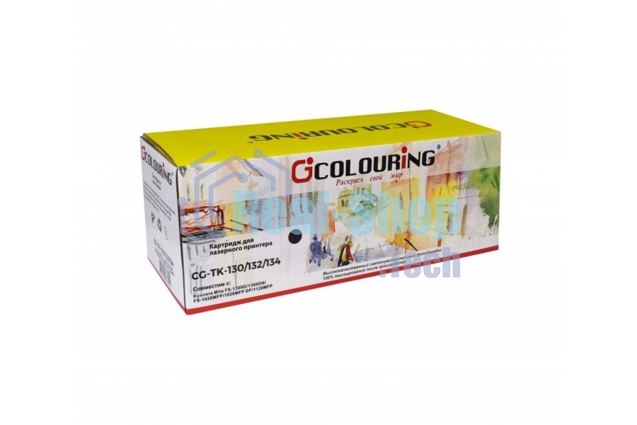 Картридж Colouring CG-TK-130/132/134 черный (7200 стр.) для Kyocera Mita FS-1300D/1300DN/FS-1028MFP/1028MFP DP/1128MFP