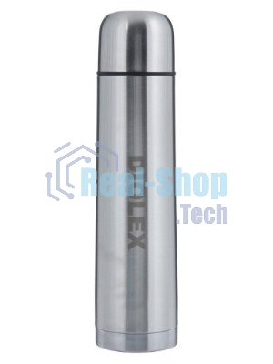 Термос Diolex DX-1000-B 1000 мл, с узкимгорлом, в чехле, нержавеющая сталь