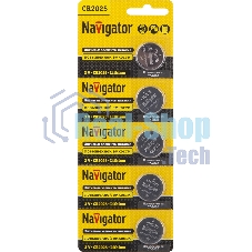 Элемент питания Navigator NBT-CR2025-BP5, 3 В