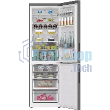 Холодильник Haier C2F636CFRGU1 серебристый двухкамерный 256/108 л морозилка снизу, No Frost