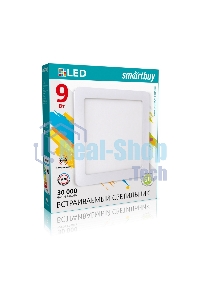 Встраиваемый светильник Smartbuy (SBL-DLSq-9-65K) 9w/6500K