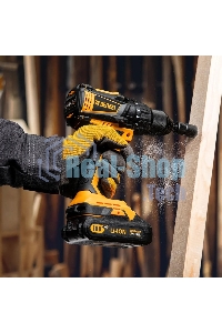 Дрель-шуруповерт аккумуляторная Denzel BLDL-IB-18-02, 18В, 2 АКБ, Кейс