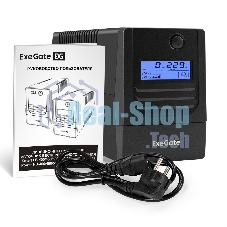 Источник бесперебойного питания ExeGate Smart LB-650.LCD.AVR.4C13 / 650 ВА / 390 Вт / 4 x IEC 320 C13