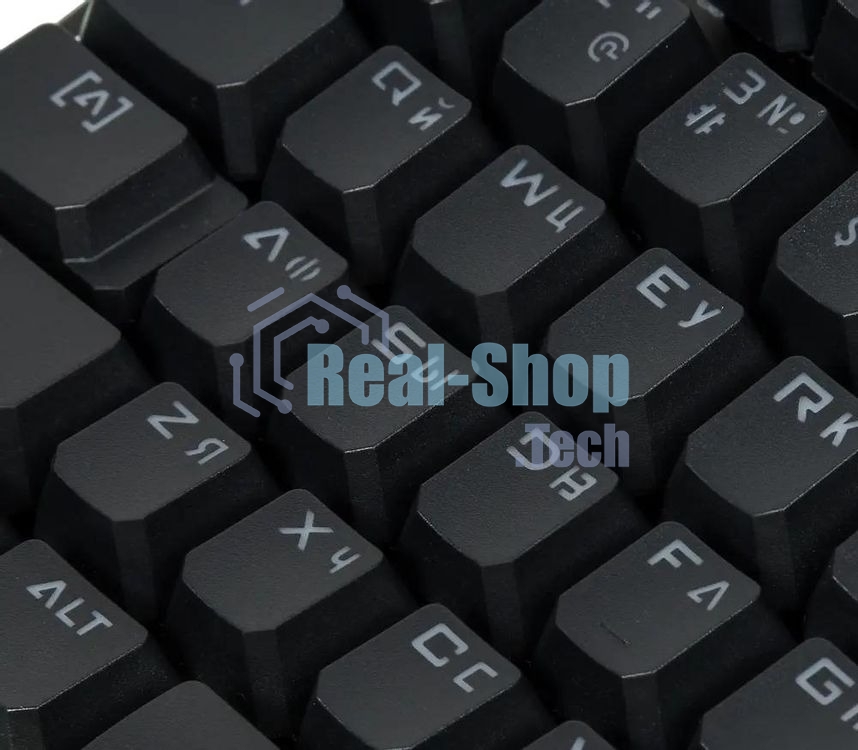 Клавиатура проводная A4 B975 механическая черный USB Gamer LED (подставка для запястий)