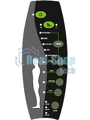 Кресло Cactus CS-CHR-0112BL-M черный, экокожа, 120 кг, подголовник, регулируемые подлокотники, механизм качания