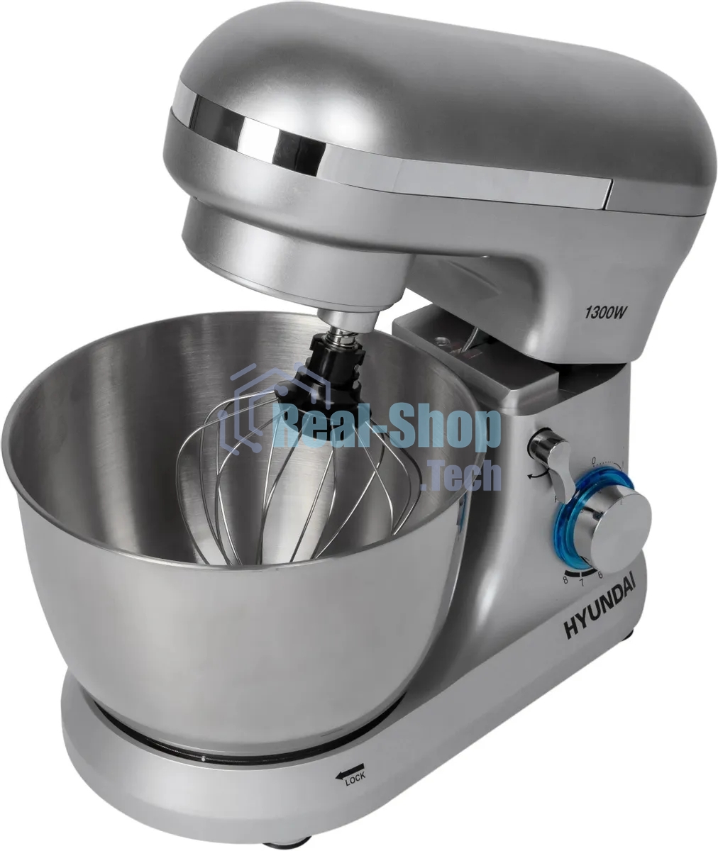 Миксер планетарный Hyundai HYM-S6551 1300Вт серебристый