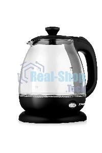 Чайник электрический BRAYER BR6106, 1100 Вт, 1 л, стеклянный, автоотключение, подсветка, черный