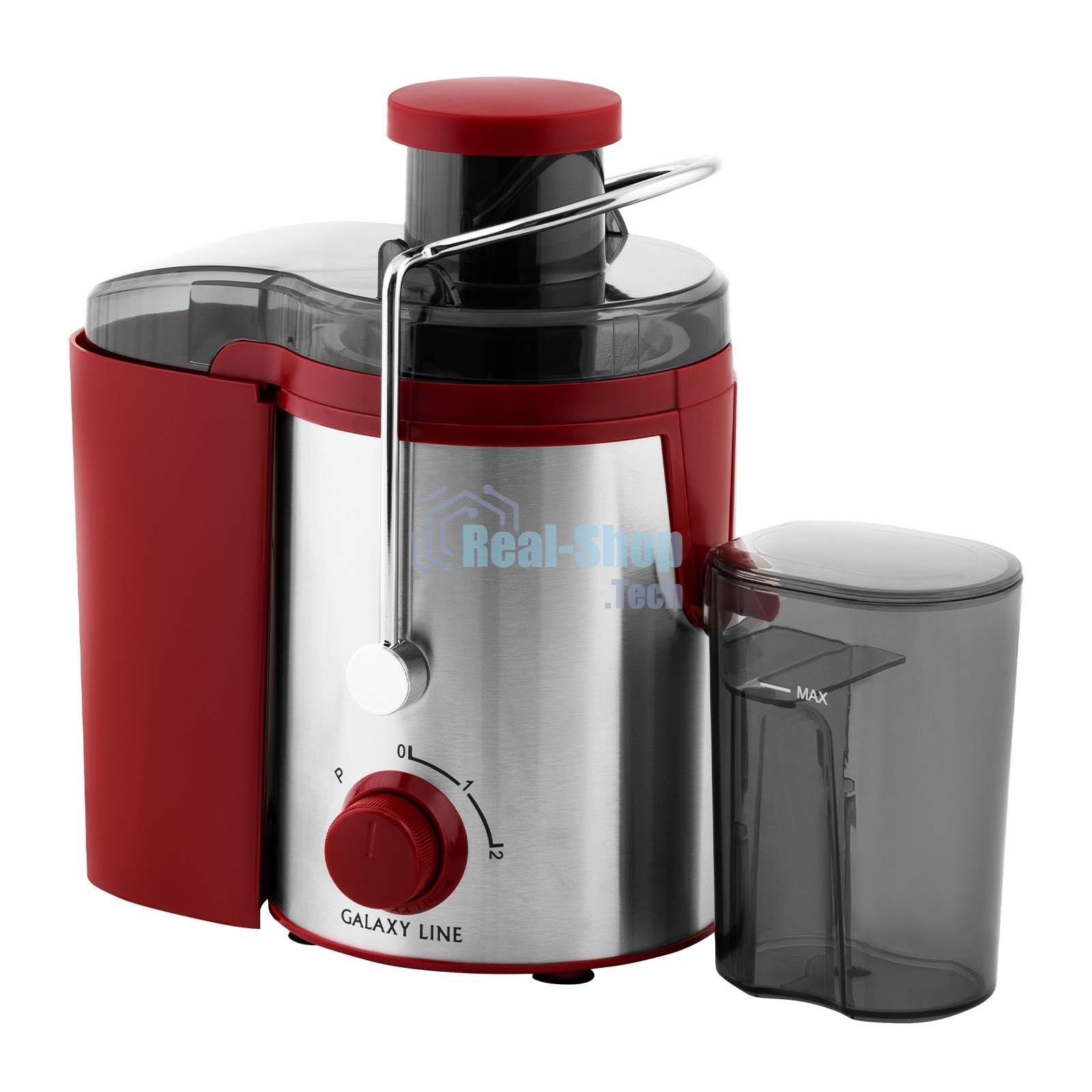 Соковыжималка центробежная Galaxy Line GL 0816 850Вт рез.сок.:550мл. красный/серебристый