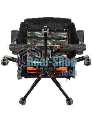 Кресло игровое Бюрократ Knight N1 Fabric черный Light-20, с подголов. крестовина металл