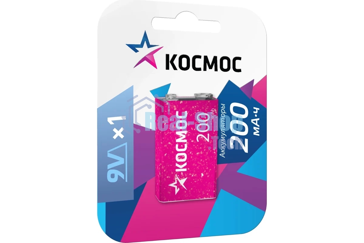 Аккумулятор Космос KOCNI-MH6F22 (200mAh) 6F22 200 мАч 1BL (блист.1шт)