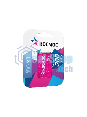 Аккумулятор Космос KOCNI-MH6F22 (200mAh) 6F22 200 мАч 1BL (блист.1шт)
