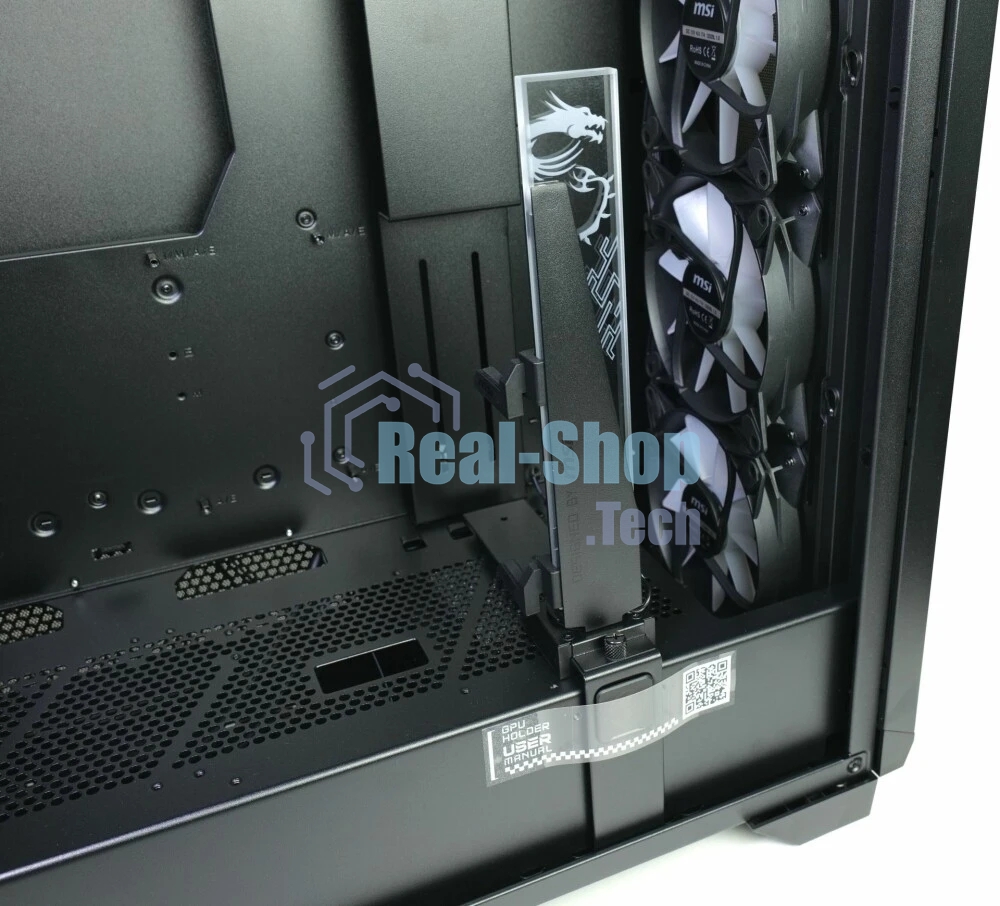 Компьютерный корпус MSI MPG GUNGNIR 300R AIRFLOW Midi Tower, EATX, 2xUSB 3.2 Gen 1, 1xUSB 3.2 Gen2 Type-C,4x120мм PWM ARGb Fan, ARGb+PWM Control Board, Tempered Glass Window
