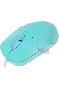 Мышь проводная Defender Azora MB-241 голубой, 1200 dpi, USB, кнопки - 3