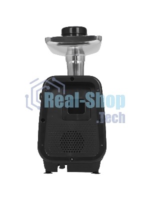 Мясорубка электрическая Renova MG260-R1BP черный, 2600 Вт, 2.5 кг/мин, реверс, защита от перегрузки, металлический лоток, насадки - 7