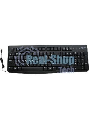 Клавиатура проводная Logitech K120 for business, USB черный (неоригинальная гравировка)