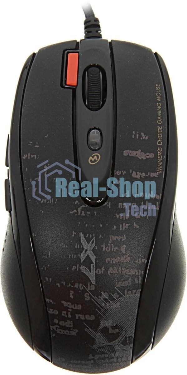 Мышь проводная A4Tech F5 черный, 3000 dpi, USB, кнопки - 7