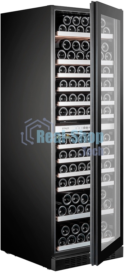 Винный шкаф Temptech ST180DRB-24 черный, 418 л, 2 отсека, 159 бут., класс G