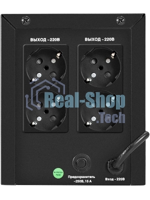 Источник бесперебойного питания ExeGate Power NB-2000.LED.AVR.4SH / 2000 ВА / 1200 Вт / 4 x CEE 7 (евророзетка)