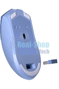 Мышь беспроводная REDRAGON St4r Pro голубой, 26000 dpi, радиоканал, Bluetooth, USB, кнопки - 6