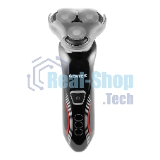 Электробритва Centek CT-2159 (черн/хром) 3 плавающие головки, аккумулятор+работа от сети, Li-Ion600мА·ч
