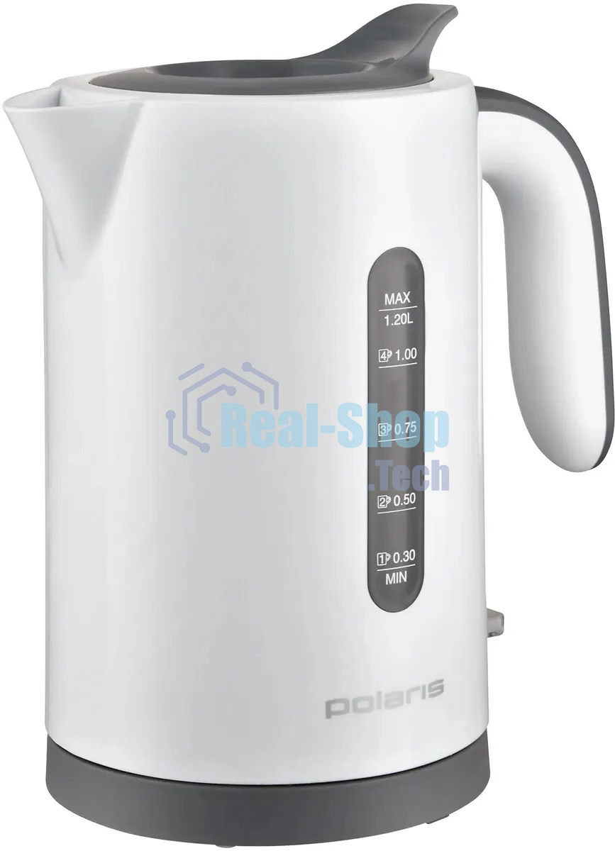 Чайник электрический Polaris PWK 1220C Water Way Pro 1.2л. 2200Вт белый корпус: пластик (PWK 1220C)
